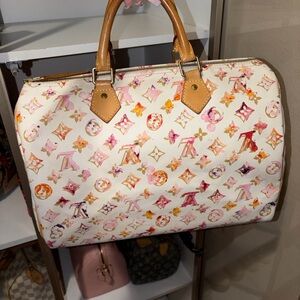 Louis Vuitton x Richard Prince limited edition Aquarelle Speedy 35